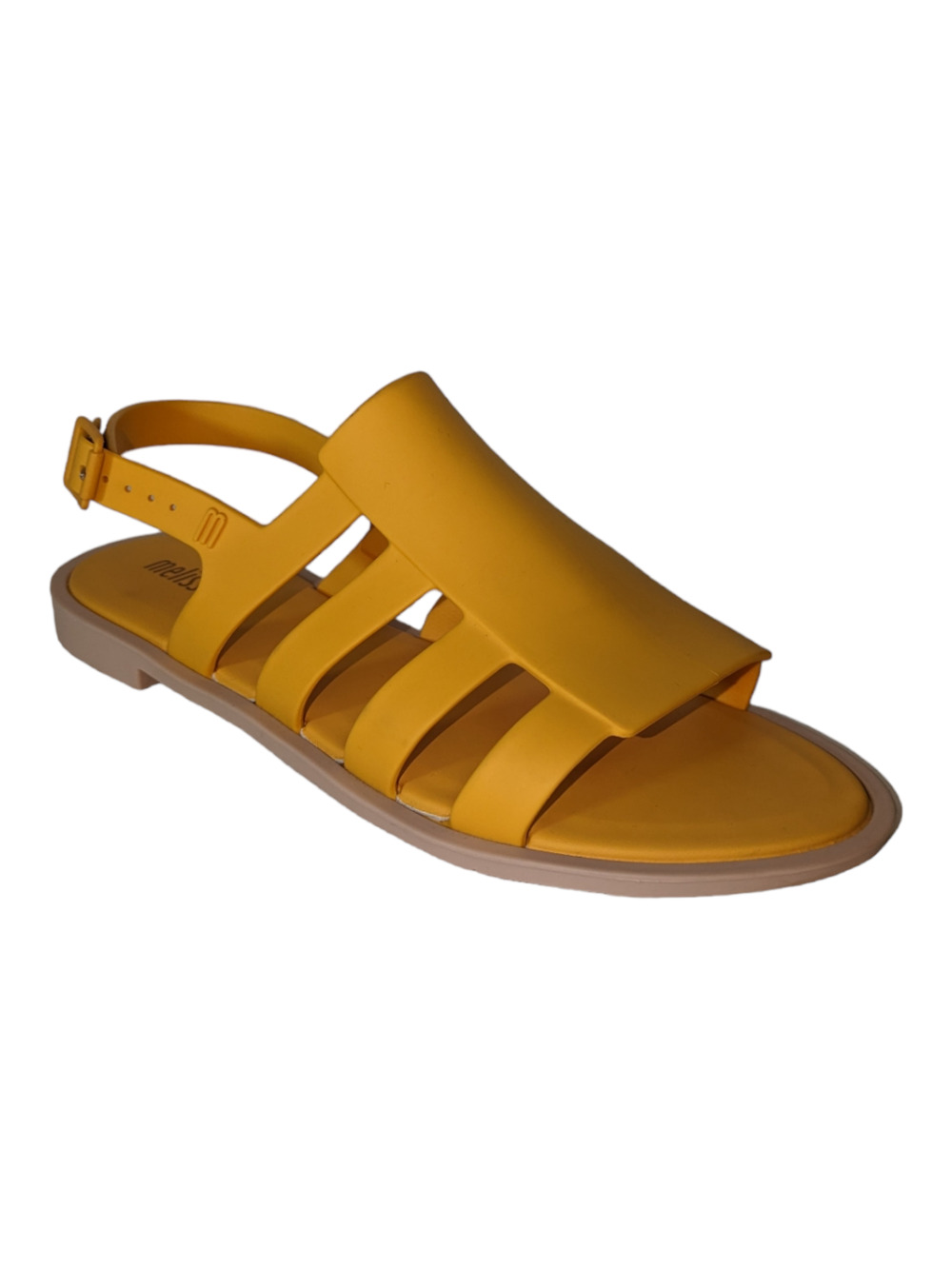 Melissa Boemia Sandal Yellow Open Front Fisherman Gladiator Style Size 9 NWOT